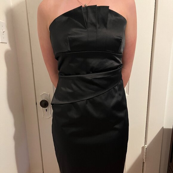 Black strapless cocktail dress - Picture 4 of 11